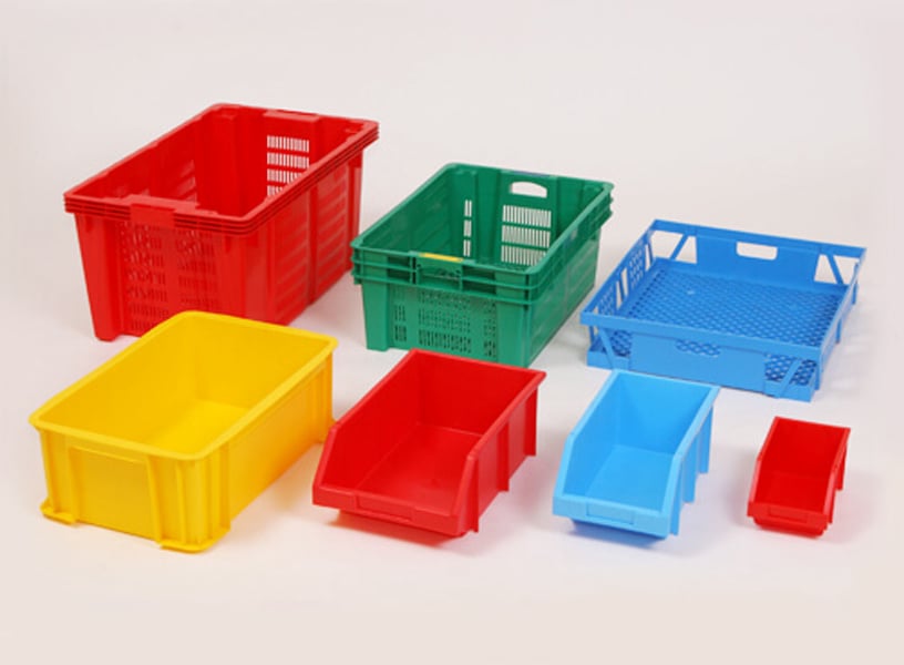 Plastic industrial container